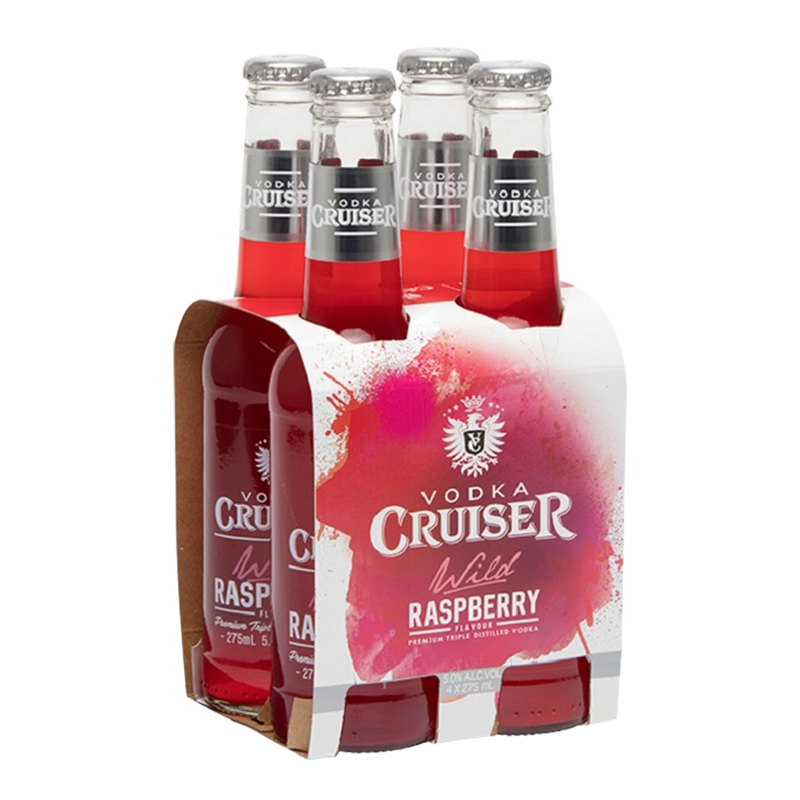 Vodka Cruiser Wild Raspberry 275ml 4-Pack