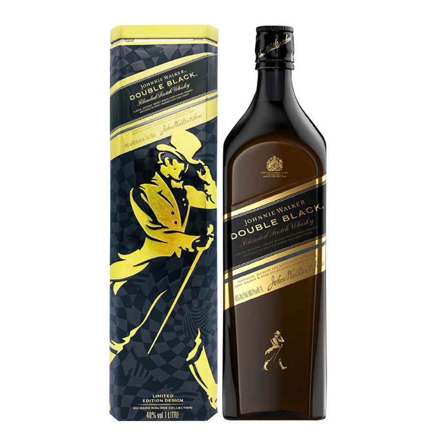 Johnnie Walker Double Black 1L with Canister
