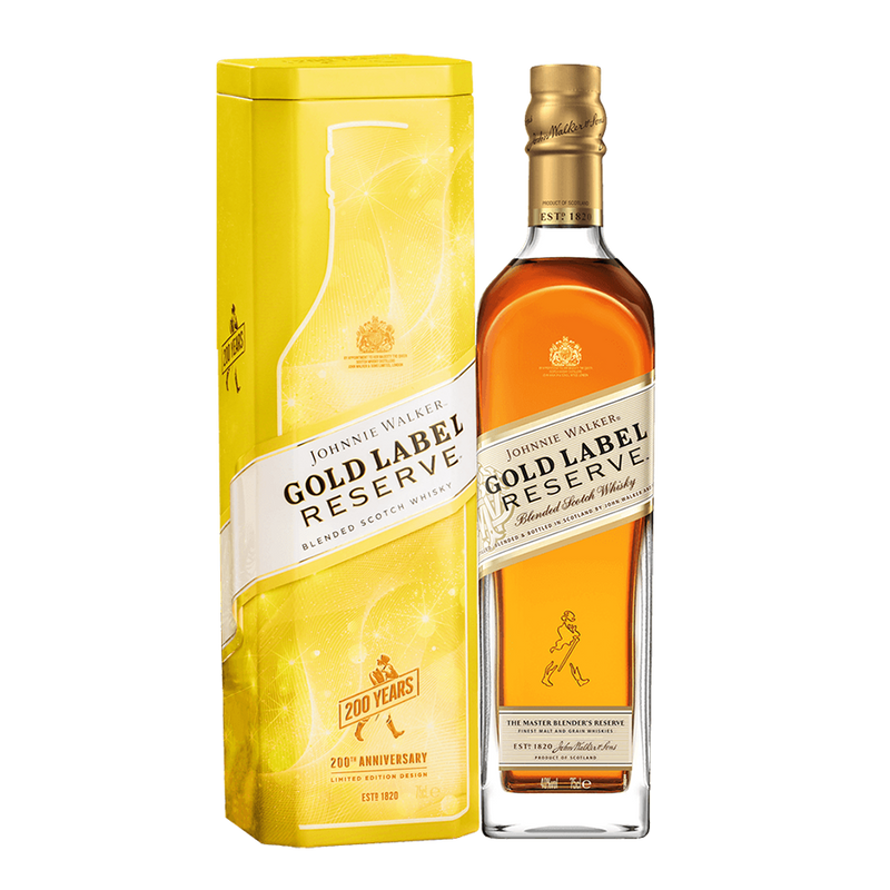 Johnnie Walker Gold Label 750ml with 200th Anniversary Edition Canister