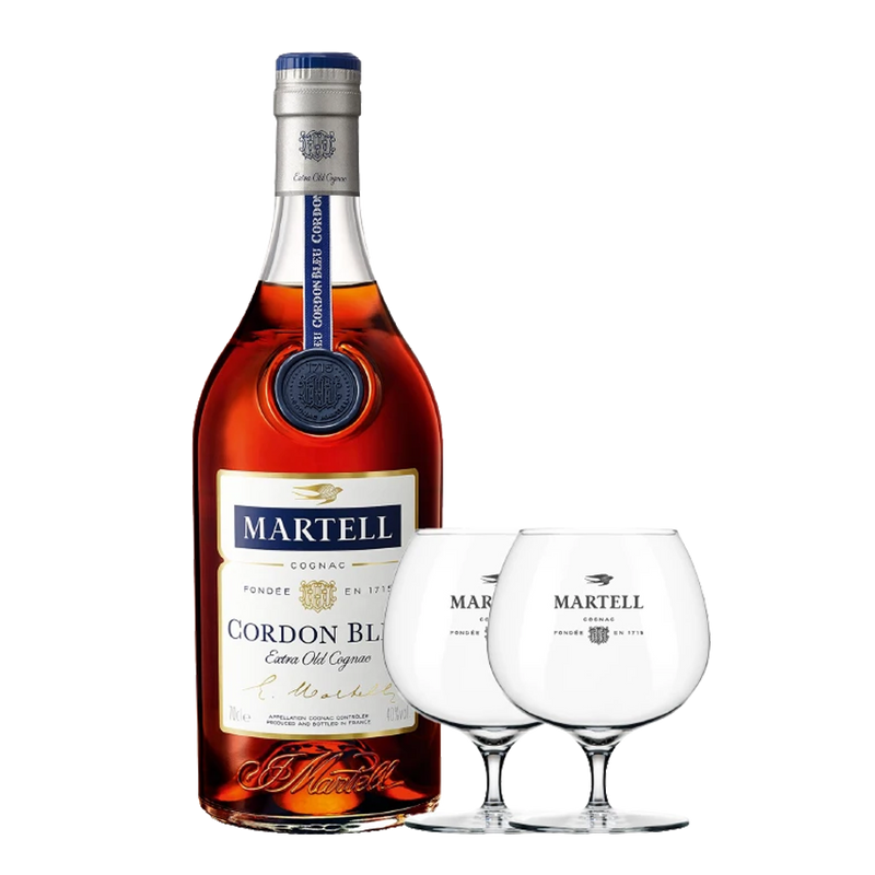 Martell Cordon Bleu 1.5L with 2 Glasses