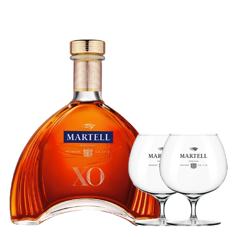 Martell XO 1.5L with 2 Glasses