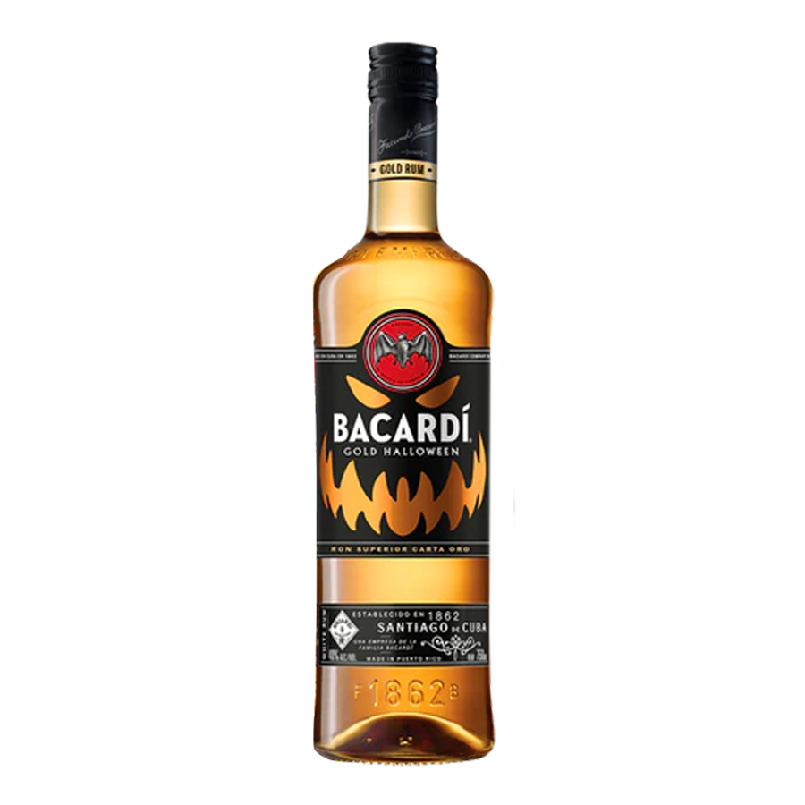 Bacardi Gold 750ml Halloween Edition