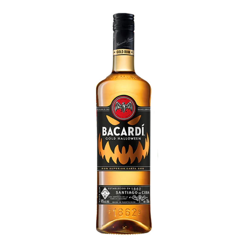 Bacardi Gold 750ml Halloween Edition