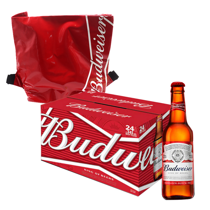 Budweiser Bottle 330ml Case of 24 with Cooler Bag