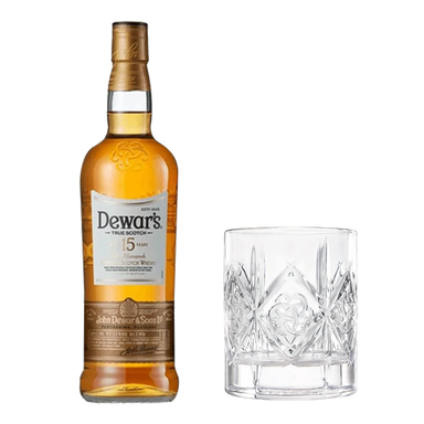 Dewar's 15 Year Old 750ml with Rock Glass