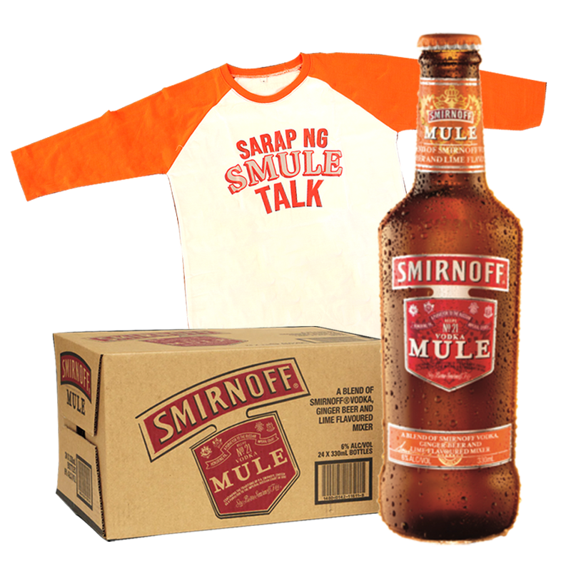 Smirnoff Mule 330ml Case of 24 with Shirt