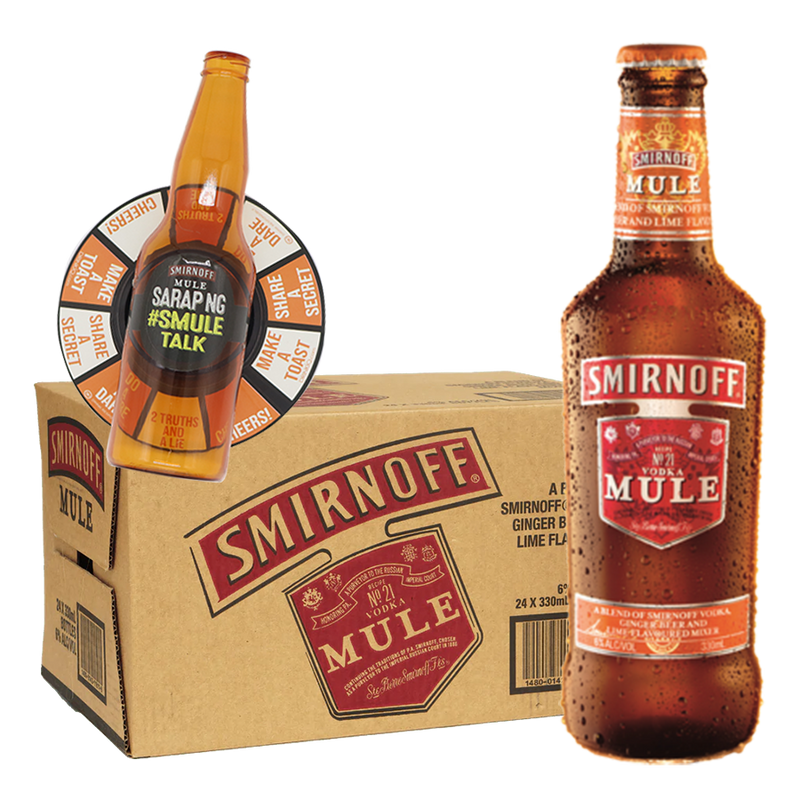 Smirnoff Mule 330ml Case of 24 with Spinner